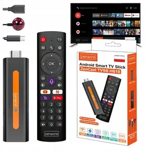 Multimedia Android 14 Smart TV Stick Box Retoo TV98 H618 — WiFi, 2GB RAM, 16GB Storage
