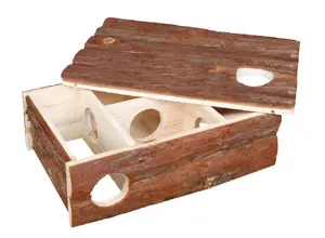 House for small animals Trixie TRIXIE 6201 — wooden habitat décor, 350×250×110 mm