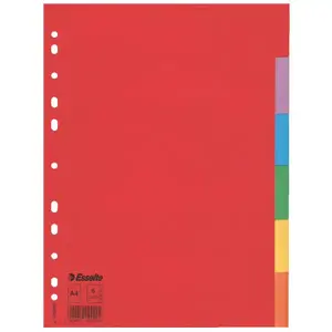 Esselte 100200 Tab Index Document Divider A4 160g Mix