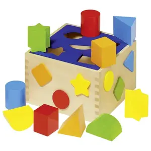 Wooden block puzzle Goki WM254, 10 pieces, for ages 1+, 160×100 mm