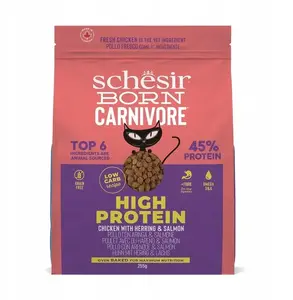 Sausais kaķu barības VAFO PRAHS Born Carnivore SR-8033 — vistas un siļķes, 255 g maisiņš