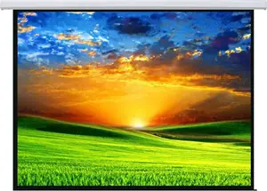 Projection Screen MACLEAN MC-593 — fixed wall/ceiling screen for projectors, manual pull-down