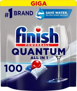 Капсулы для посудомоечной машины FINISH Quantum Finish 100 шт Regular — универсальная мойка