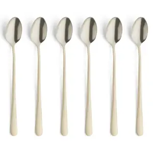 Long drink spoon Amefa 1410AVTR06AV6 Stainless steel, Champagne finish, set of 6