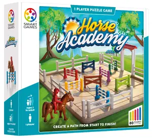 Galda spēle Iuvi SmartGames Horse Academy — loģikas puzle, no 7 līdz 99 gadiem