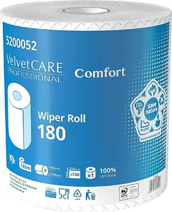Industrial wiper rolls Velvet Professional 2-ply, 720 sheets, 180 m, white