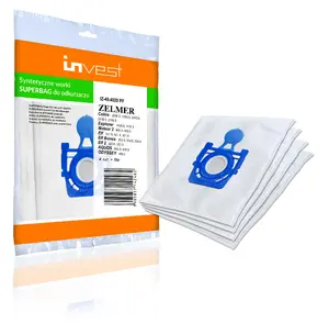 Dust bag Invest IZ-49.4020PF — white polypropylene, 1 pack, 4 filters