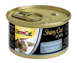 Влажный корм для кошек Gimcat 413099 — Взрослые, с креветкой и тунцом, 70 г банка