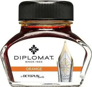 Tinte Diplomat Diplo Octopus stikla 30 ml oranža