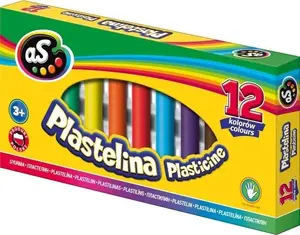 Modeling clay set Astra Plastelina — 12 colors, non-toxic modeling compound