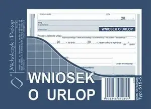 Veidlapas Michalczyk & Prokop — Druk Wniosek o udzielenie urlopu, 40 lapas (38K049A)