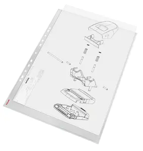 Document pocket ESSELTE A3 Portrait 300×420 mm, polypropylene 0.085 mm, transparent, 10 pcs, 30% recycled