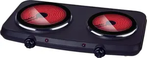 Keramiska elektriskā plīts Electro-Line 102T — brīvi stāvoša, 2 keramikas plāksnes, melna