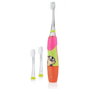 Electric children's toothbrush Brush-baby KidzSonic Child Pink — battery, AAA, 2-min timer, 3 brush heads