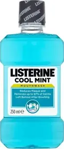 Mutes skalojamais Listerine Cool Mint 250 ml — antiseptisks, ar alkoholu, aktīvās ēteriskās eļļas