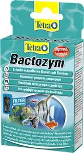 Aquarium water treatment capsules Tetra Bactozym 10 capsules – biological enzyme formula for fish tanks