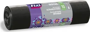 Atkritumu maisi Fixi 240 l, izturīgi, 10 gab., melni