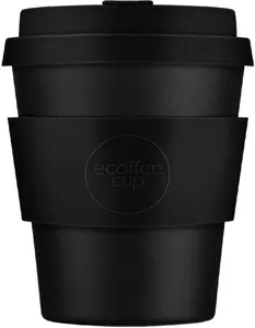 Кружка Ecoffee Cup Kerr & Napier S 0,24 л черная — одиночная дорожная кружка