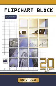 Flipchart pad INTERDRUK A1 smooth paper, 20 sheets