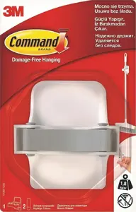 3M Command Brush Holder 17007-CIS with 2 Adhesive Strips (model 3M000102)