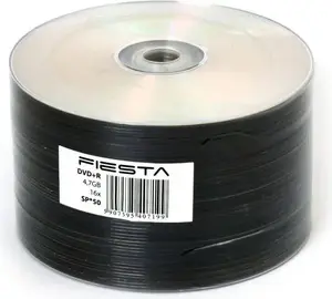 Fiesta DVD+R 4.7 GB 16x 50-pack — recordable DVD discs FD1650+