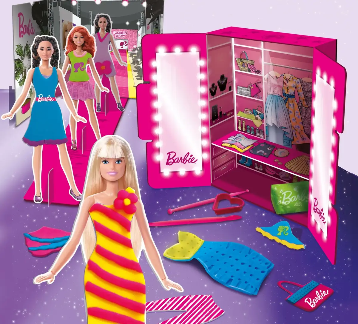 Lisciani BARBIE DOUGH FASHION SHOW radošais komplekts Photo 5