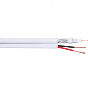 Coaxial CCTV Cable Dahua PFM941I-RG59N/21-100-WHITE — RG59 with 2×0.75 mm power conductors, 100 m
