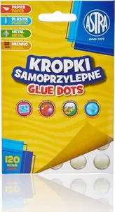 Līmējošas punktiņi Astra Kropki samoprzylepne ASTRA — pašlīmējošas papīra uzlīmes, iepakojums (323857)