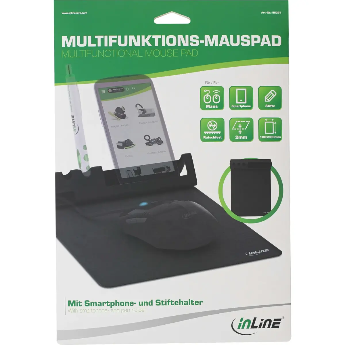 InLine 55261 multifunctional mouse pad Photo 5