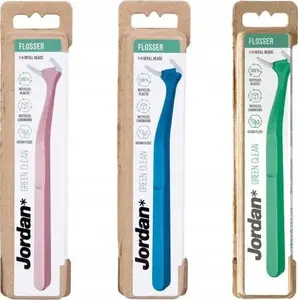 Dental flosser handle Jordan Green Clean Flosser — replacement handle for flossing