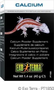 Kalcija papildinājums rāpuļiem Exo Terra Wapno 90 g — barības atbalsts rāpuļiem un abiniekiem