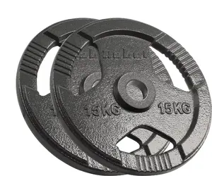 Weight plate set Rebel Active Olympic cast iron 2×15 kg, 51 mm hole, grip plate