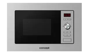 Built-in microwave Concept Solution MTV-3020, 20 L, 800 W, touch control, stainless steel, grill