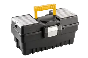 Tool storage box Topex 79R132 — portable metal tool box, compact organizer