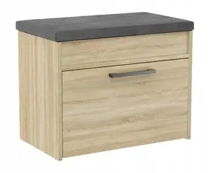 Закрытая тумба для обуви Topeshop PARMA MINI SONOMA — Sonoma oak, ДСП, 600×490×350 мм