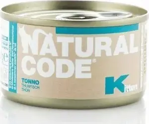 Влажный корм для котят Natural Line s.r.l NATURAL CODE KOT 85 г — тунец