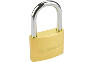 Padlock Top Tools 90U281 cast iron long shackle 50 mm with 2 keys