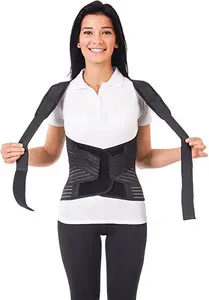 Корсет для поясницы TOROS-GROUP унисекс Lux р. 4 (модель 656PR-4) чёрный