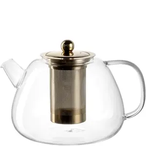Single teapot LEONARDO Tè per te 1500 ml, transparent, Ø 150 mm, H 160 mm