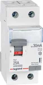 Устройство дифференциального тока 2P 25A 30mA тип AC Legrand P302 (411509)