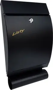 Mailbox No name SKL A4WT 151 black matte — wall-mounted A4 post box