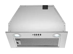 Built-in cooker hood Concept Solution OPI3060 — silver, 517 m³/h extraction, 15 cm duct, metal grease filter, LED lighting