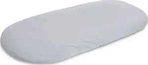 Ūdensnecaurlaidīgs Jersey ratiņu palags Sensillo 35×75 cm, pelēks — ar elastīgu malu, elpojošs