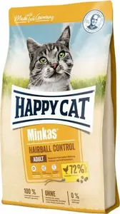 Sausais kaķu barība Happy Cat Minkas Hairball Control — putns, 500 g