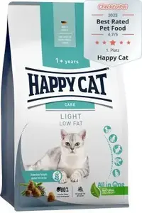 Sausa barība kaķiem happy cat Care Adult Light 4 kg — Junior vecuma grupa, ar putnu gaļu, kukurūzu, rīsiem un lasi