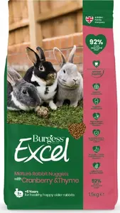 Rabbit Mature Food Burgess Excel Cranberry & Thyme 1.5 kg — Burgess