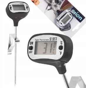 Meat Probe Thermometer ORION solid 17 cm penetrating electronic with clip