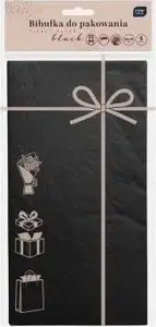 Packing tissue paper INTERDRUK 50 x 70 cm black, 5 sheets