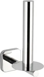 Toilet Paper Roll Holder Wenko Mezzano 8 x 18 cm stainless steel silver