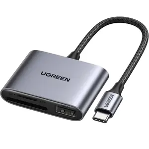 Card reader UGREEN 80798 USB 3.2 Gen 1 Type-C — MicroSD/SD, 5000 Mbit/s, Grey